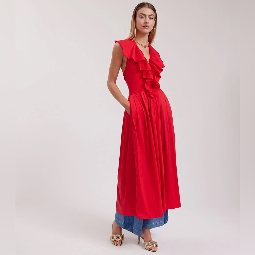 Anne Fontaine Paris Cannes Dress in Red